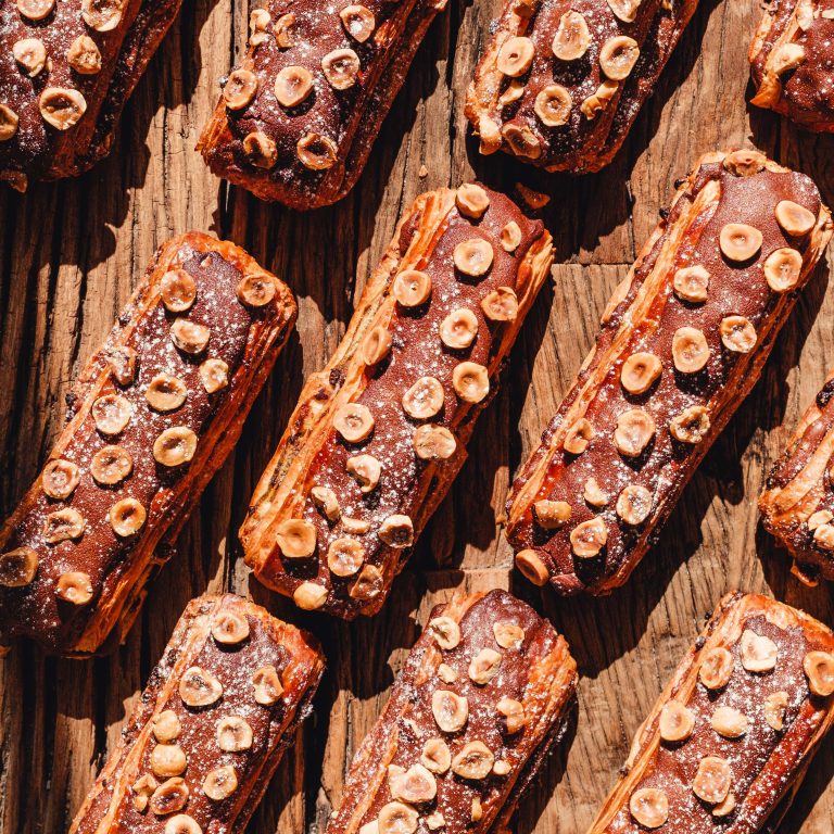 Pain suisse chocolat noisette boulangerie feuillette